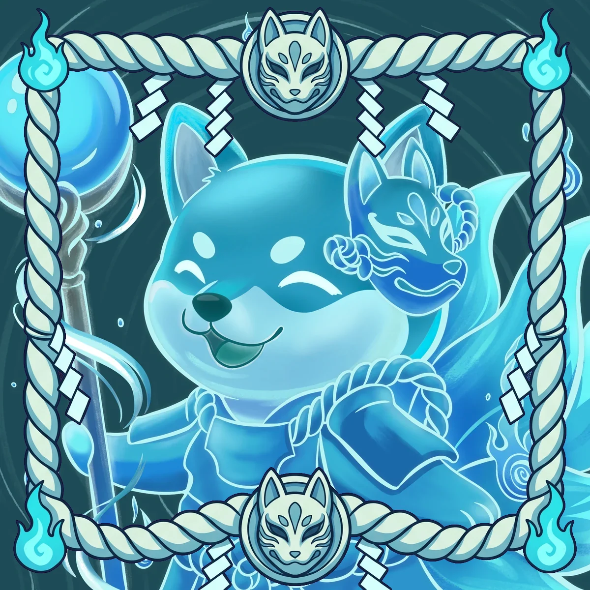 Spirit Kitsune, an Arcana Inu